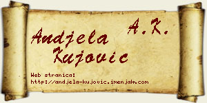 Anđela Kujović vizit kartica